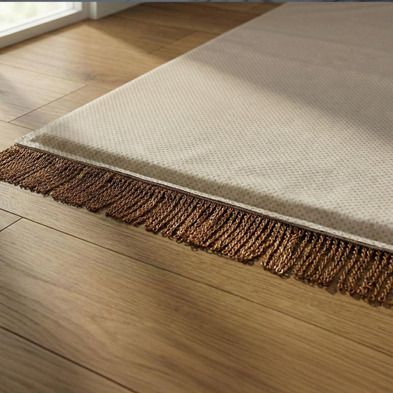 Melen Memory Foam Prayer Mat - Fajr - Light Brown - Dark Brown - Image 2